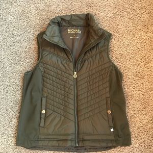 Michael Kors MK Olive/Green Vest Plus Size 1x NWOT
